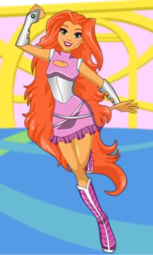 Captura de Tela do Jogo Dress up Starfire