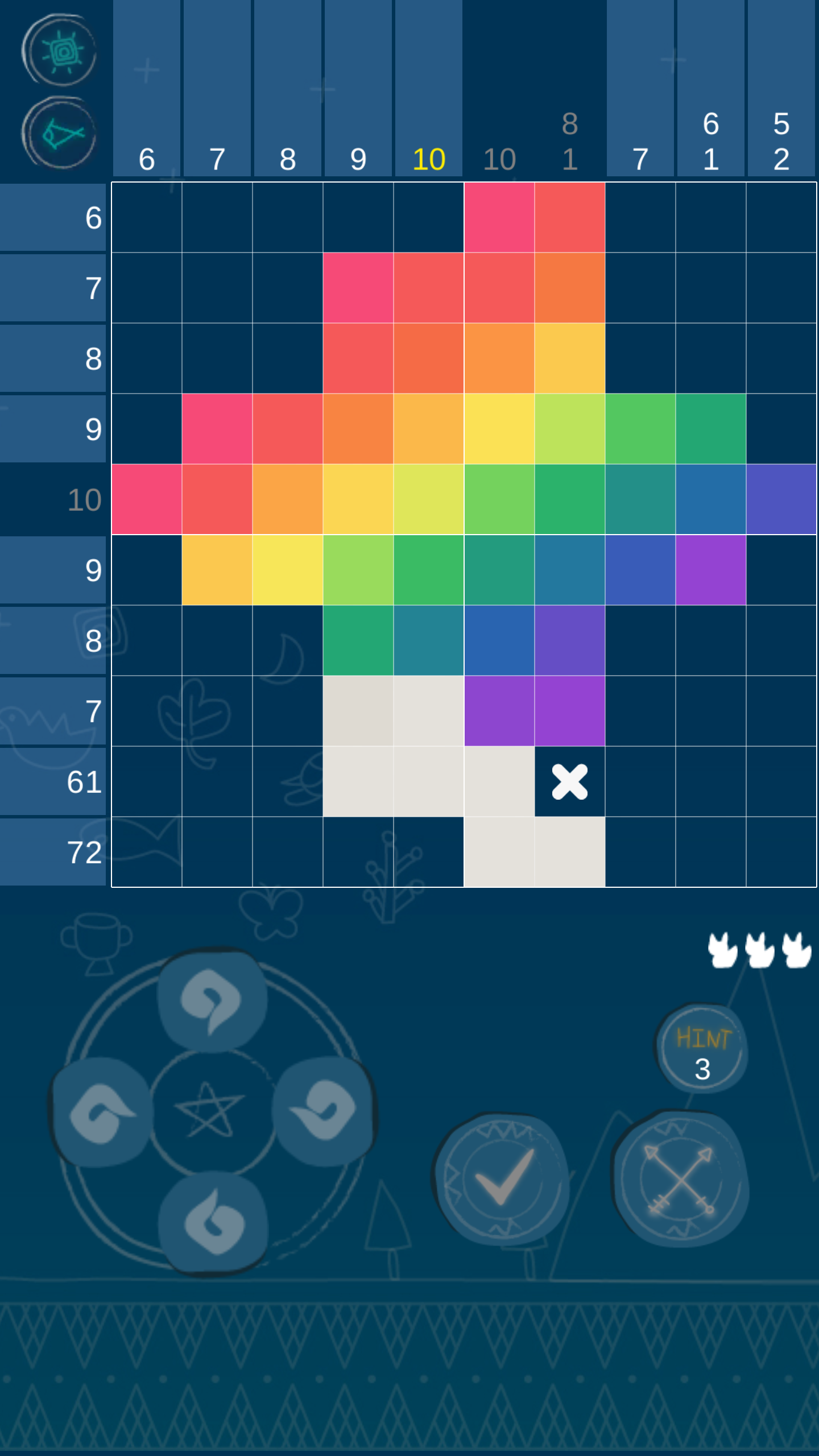 Captura de Tela do Jogo Fox Tale - Nonogram