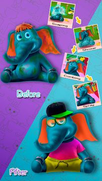 Zoo Hair Salon Game Screenshot