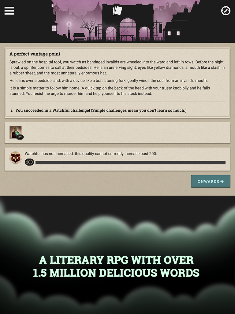 Fallen London Game Screenshot