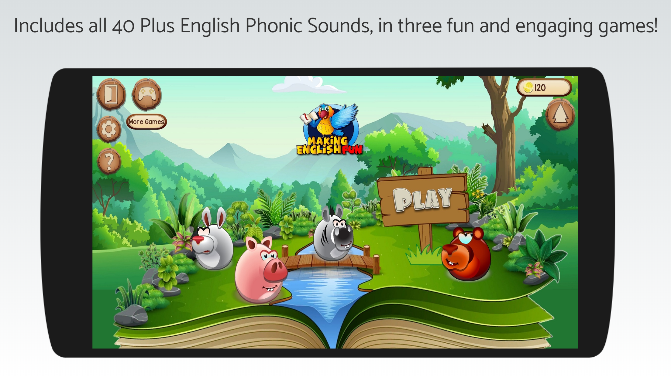 Swing 'N' Slide - ABC and Phonics Games Game Screenshot