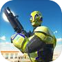 Futuristic Police Robot Battle