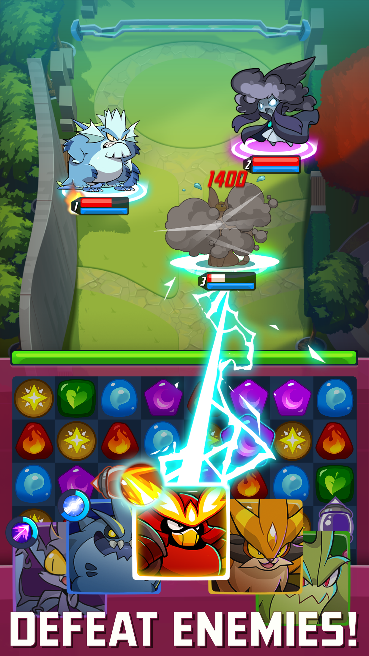 Monster Blast: Puzzle RPG Game Screenshot