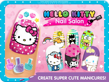 Captura de Tela do Jogo Salão de Unhas da Hello Kitty