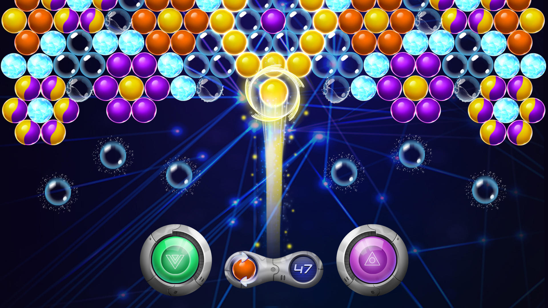 Bubble Heroes Galaxy Game Screenshot