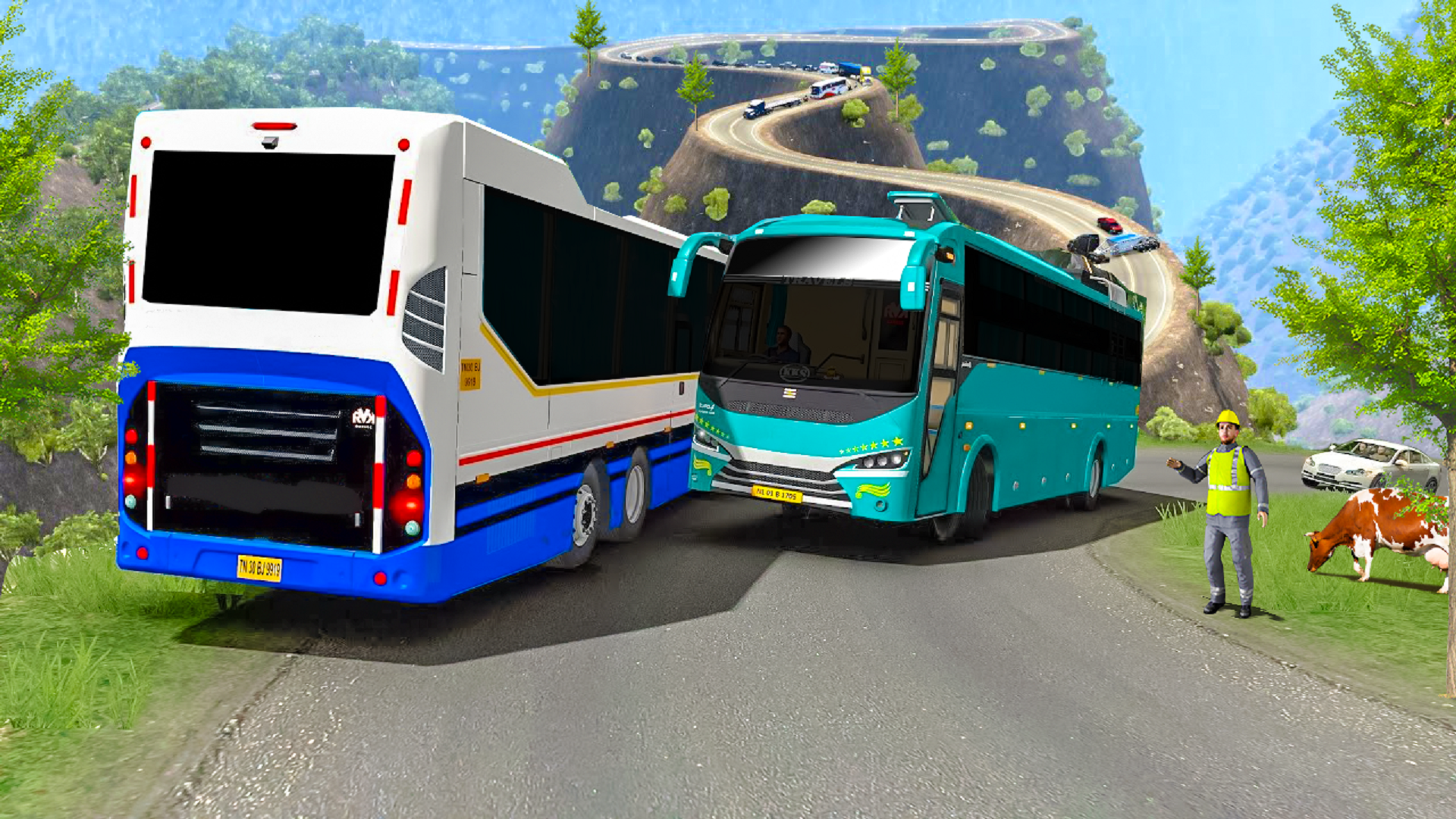 Captura de Tela do Jogo Euro Coach Bus: Bus Sim 2023.