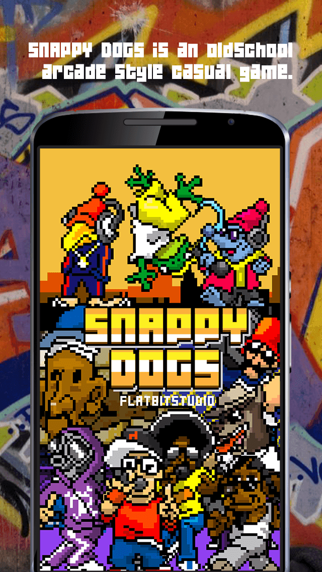 SNAPPY DOGS ヒップホップな簡単ゲームのキャプチャ