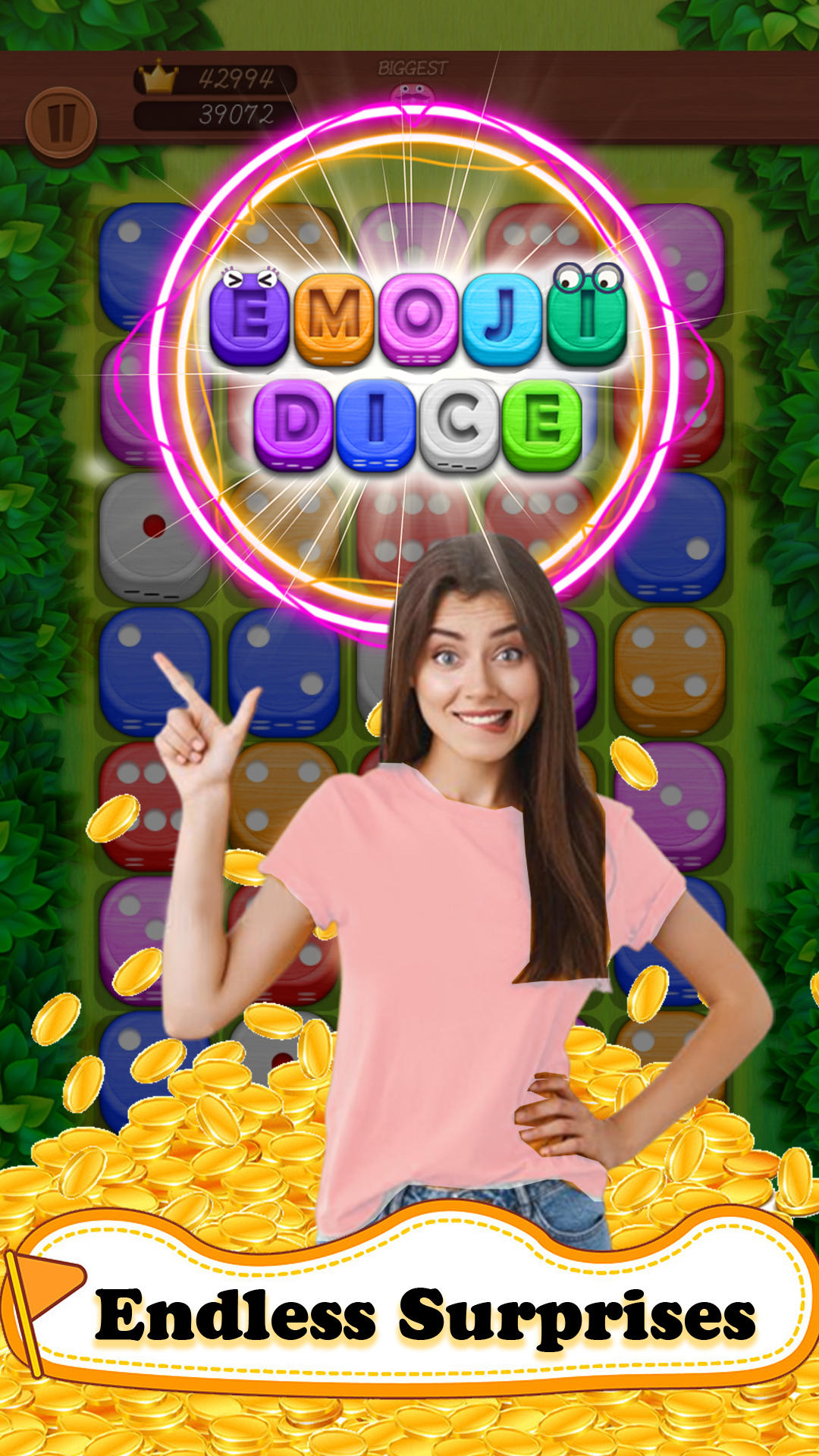 Cuplikan Layar Game Emoji Dice