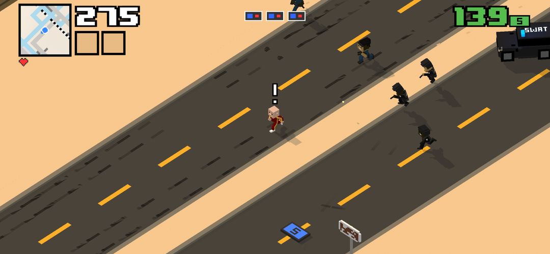 Smashy Road: WANTED 2 게임 스크린 샷