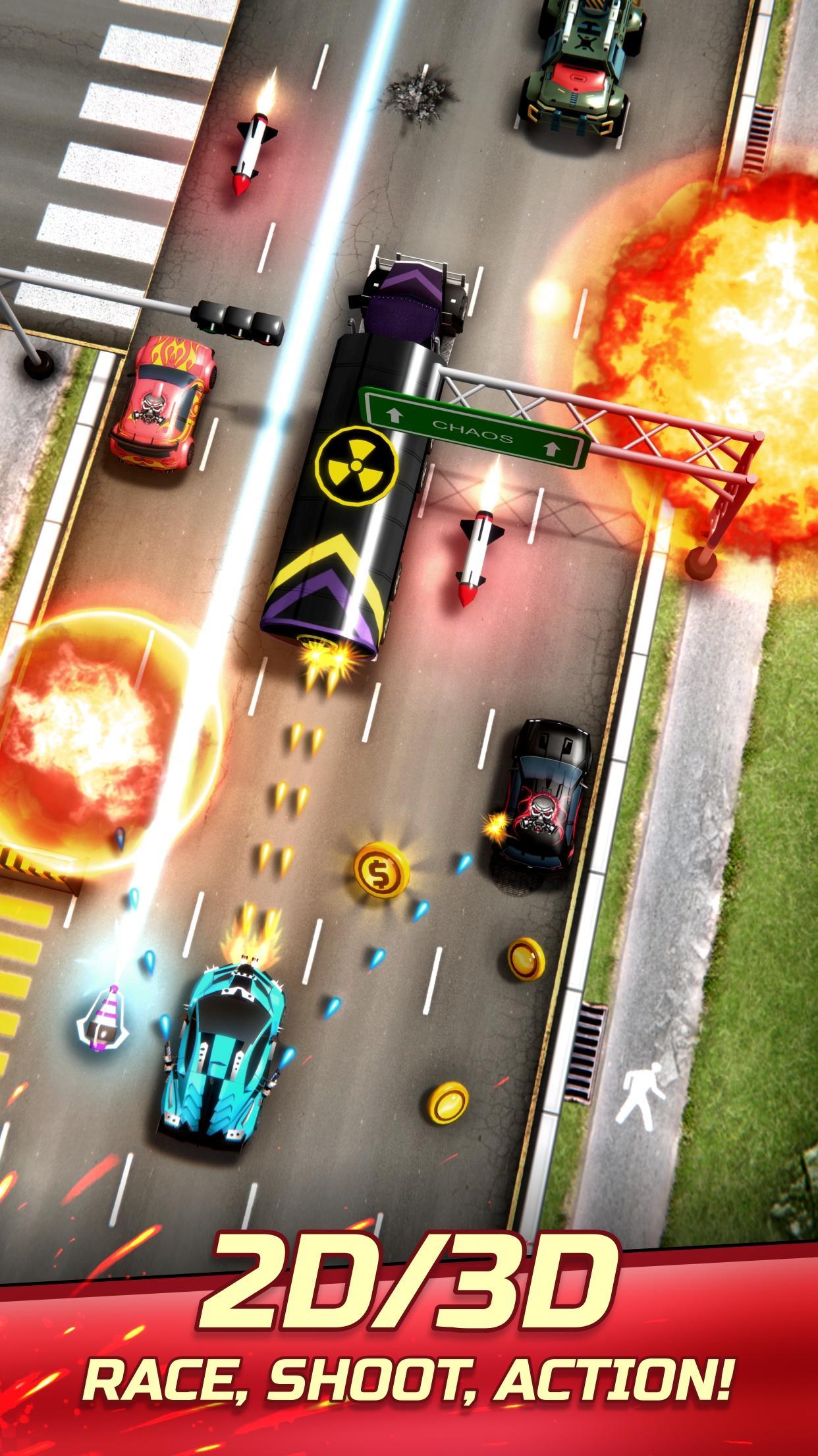 Screenshot 1 of Chaos Road: Combat Racing 5.12.1