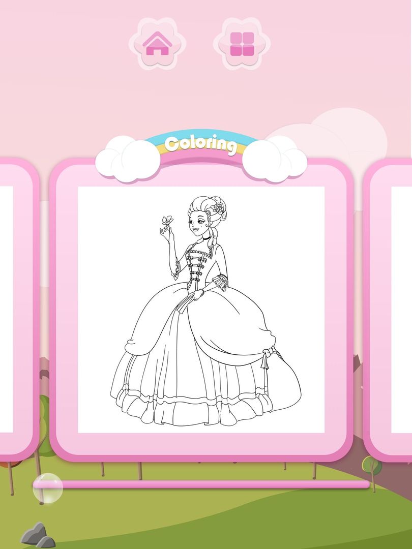 Colorjoy 公主填色遊戲遊戲截圖