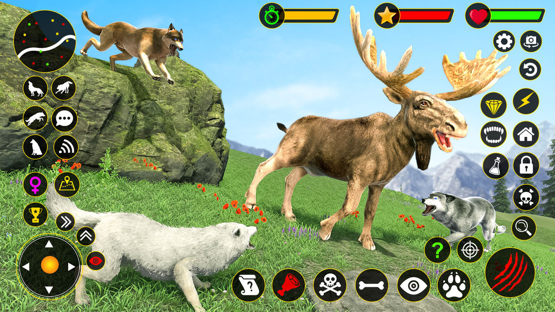 Furious Wolf Family Simulator 게임 스크린 샷