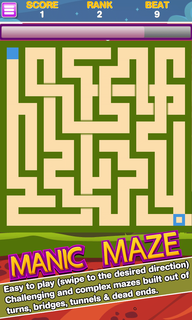 Screenshot 1 of Manic Maze - 미로 탈출 