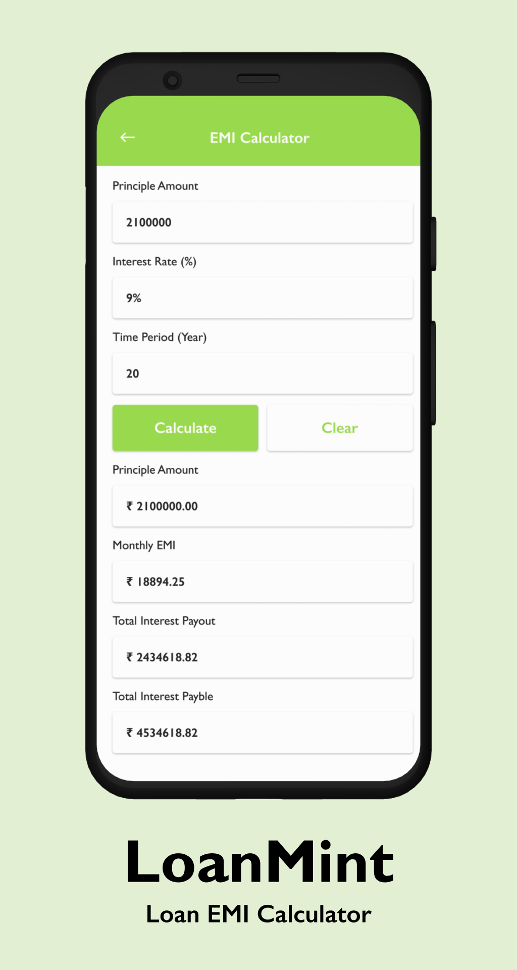 LoanMint - Loan EMI Calculator ภาพหน้าจอเกม