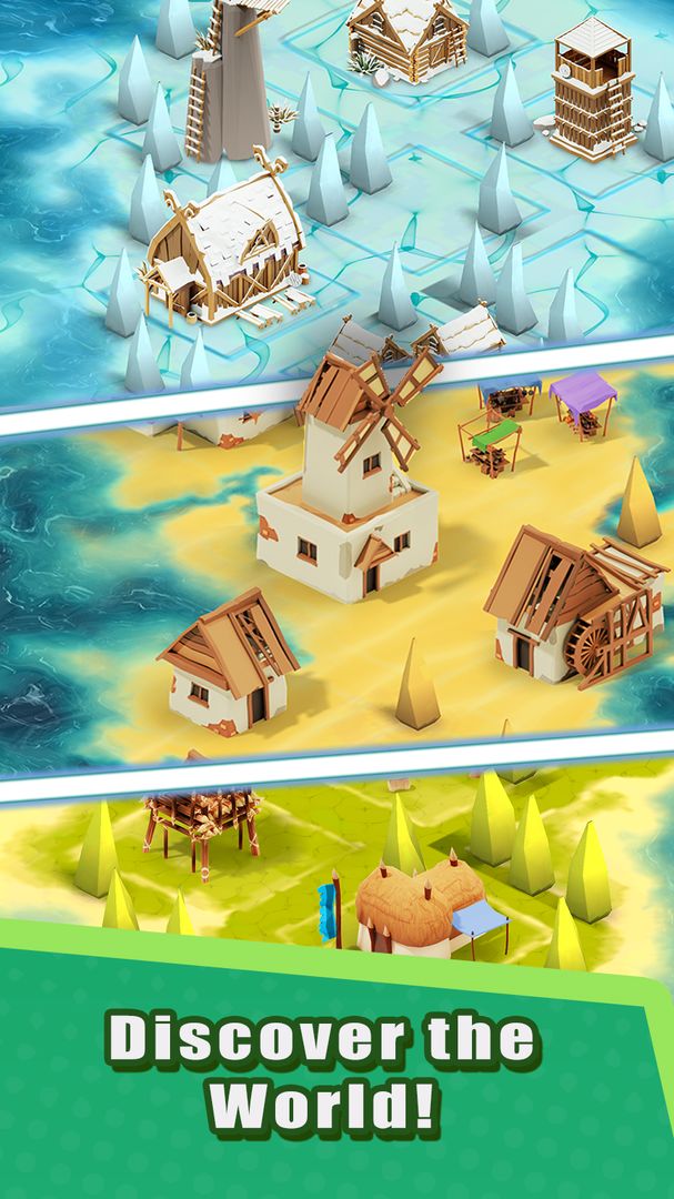 Idle Islands Empire: 마을 만들기 게임 스크린 샷