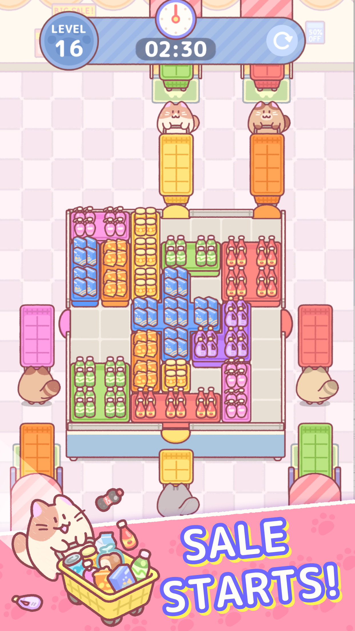 Shopping Cat Jam Game Screenshot