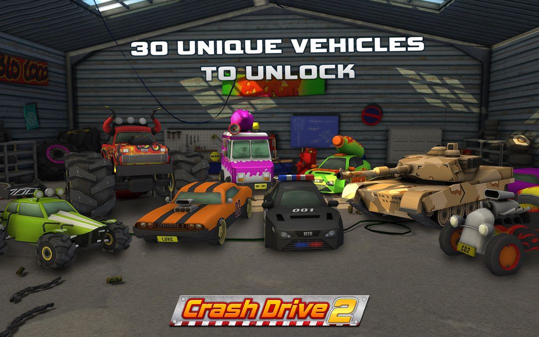Screenshot of Crash Drive 2: 3D racing cars
