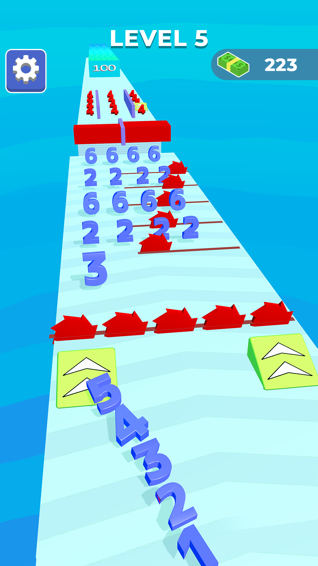 Number Snake - Obstacle Game Game Screenshot