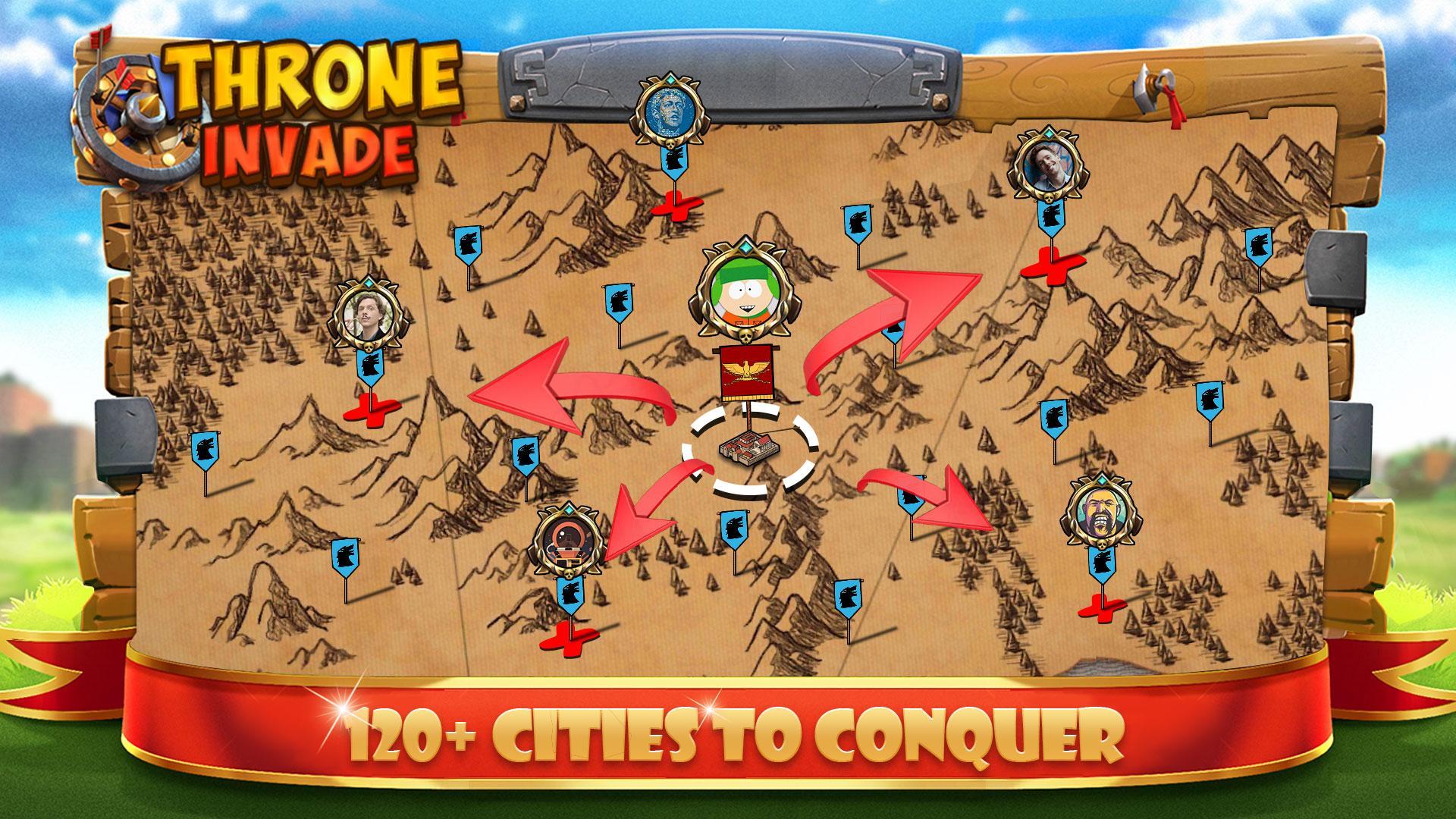 Screenshot 1 of Throne Invade - Kerajaan dalam Perang 1.1.4