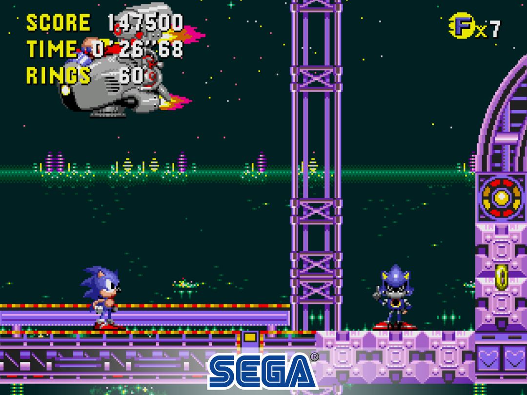 Screenshot of Sonic CD Classic