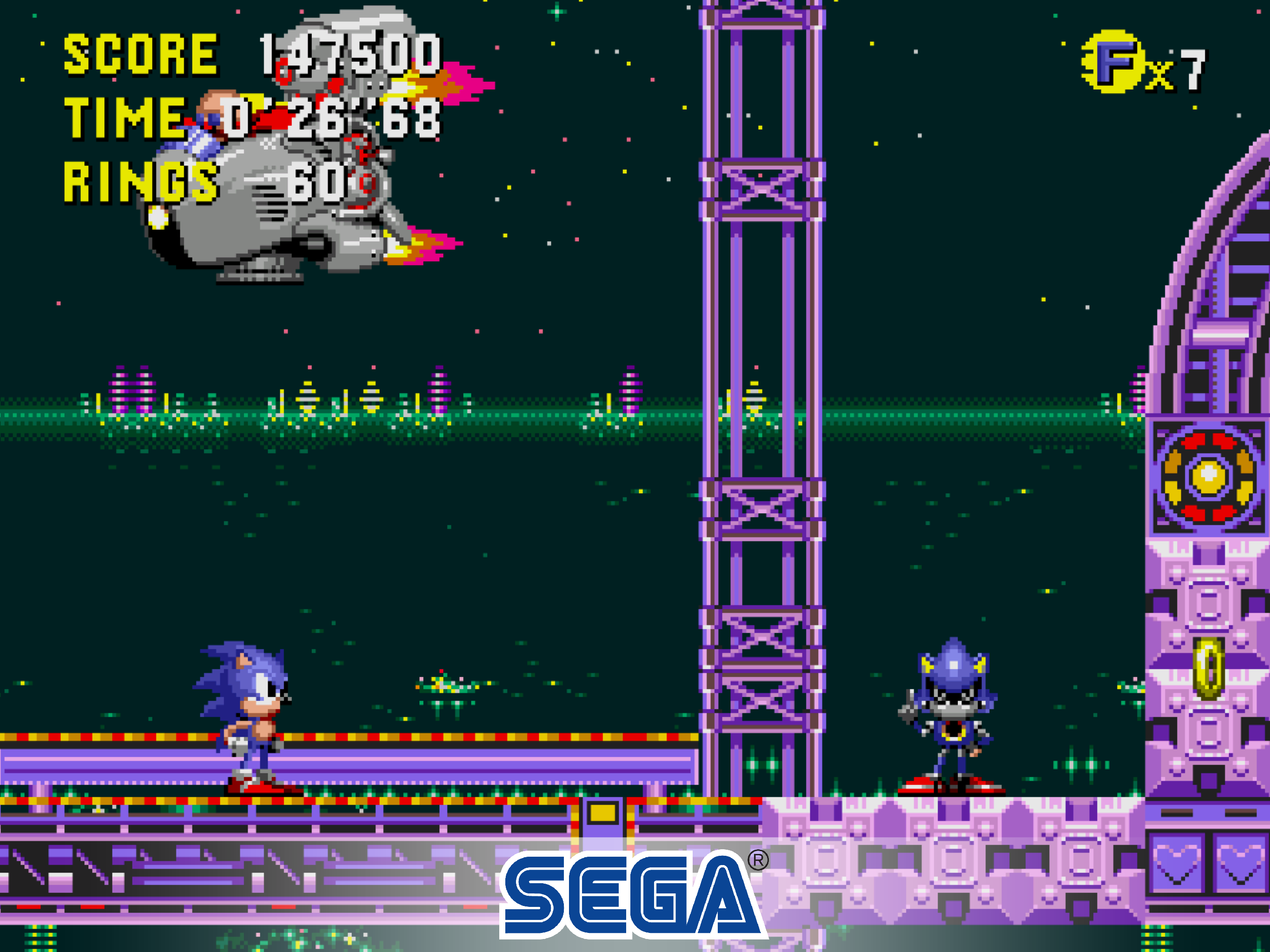 Sonic CD Classic Game Screenshot
