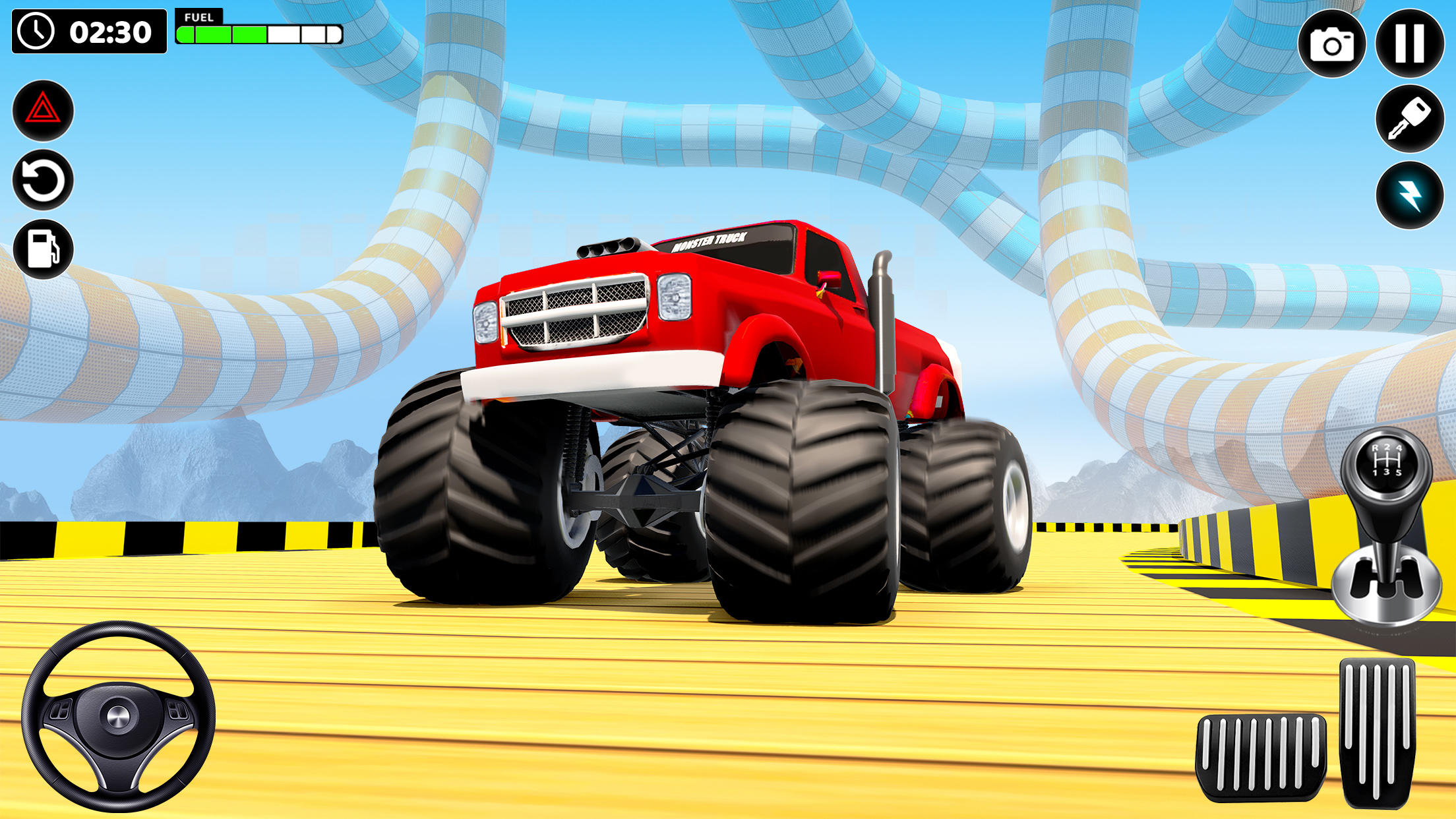 Скриншот игры Mega Ramp Monster Truck Stunts