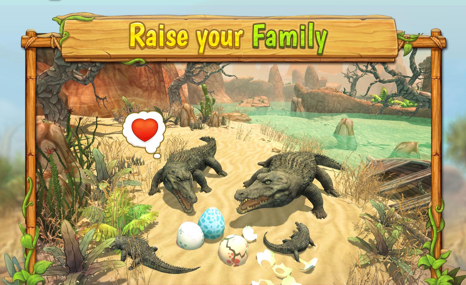 Crocodile Family Sim : Online Game Screenshot