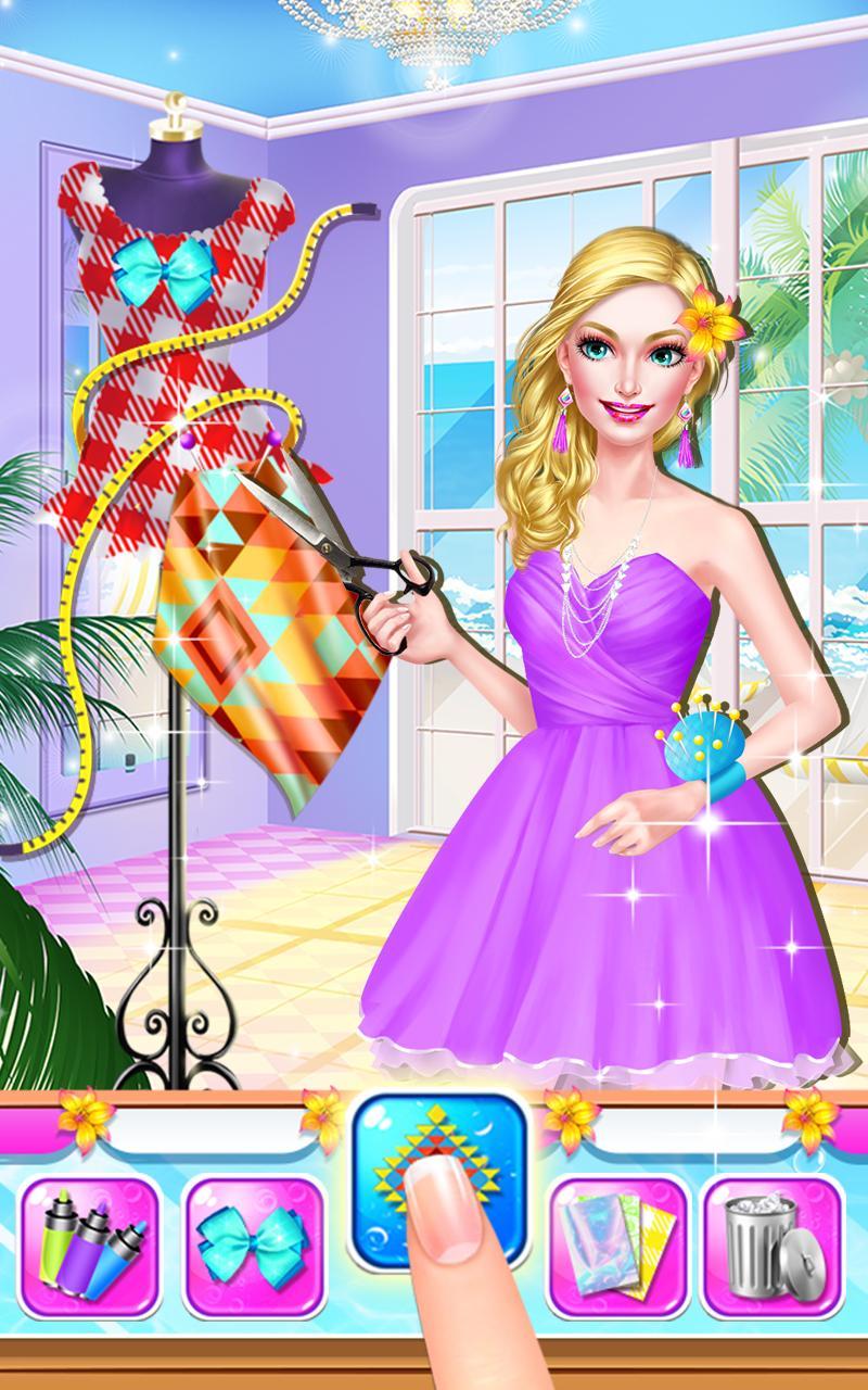 Captura de Tela do Jogo Summer Girl! Beach PARTY Salon