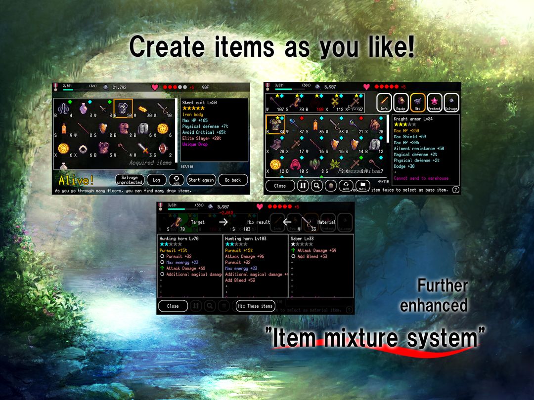 Screenshot of B100X - Auto Dungeon RPG