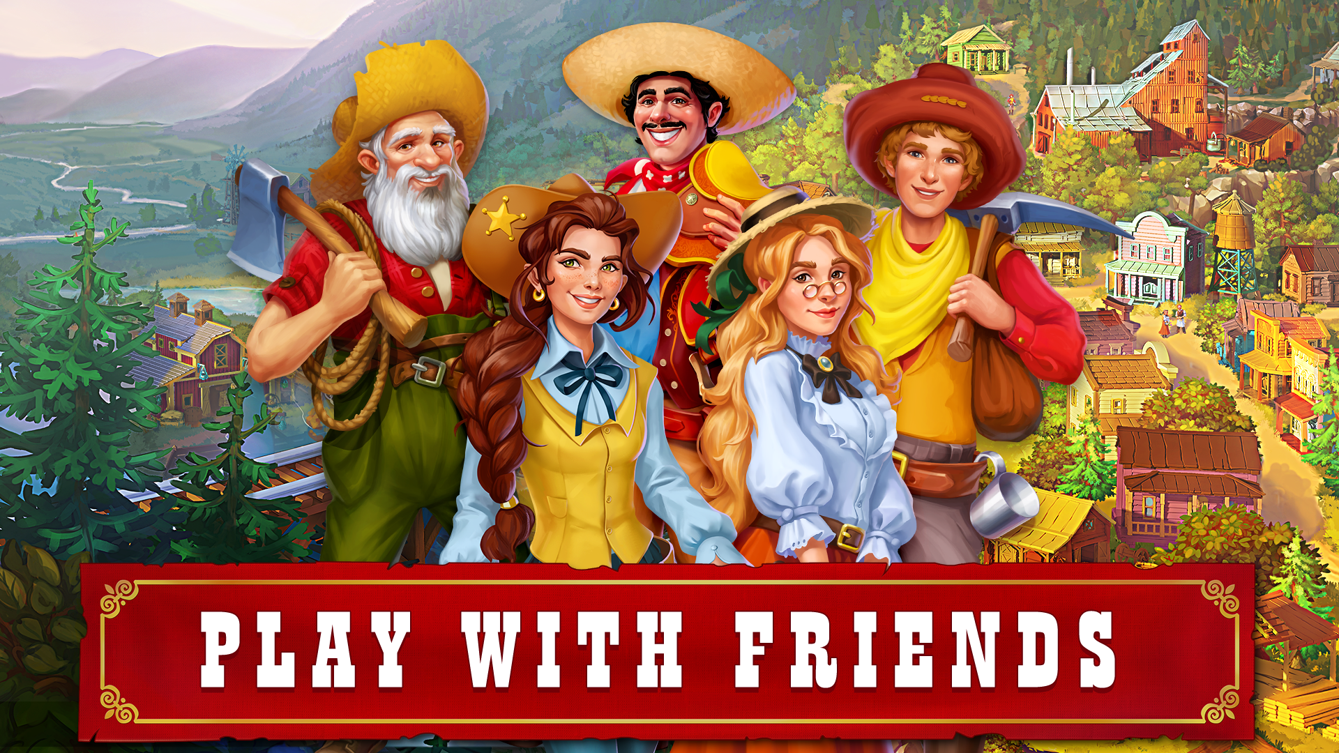 Скриншот игры Jewels of the Wild West・Match3