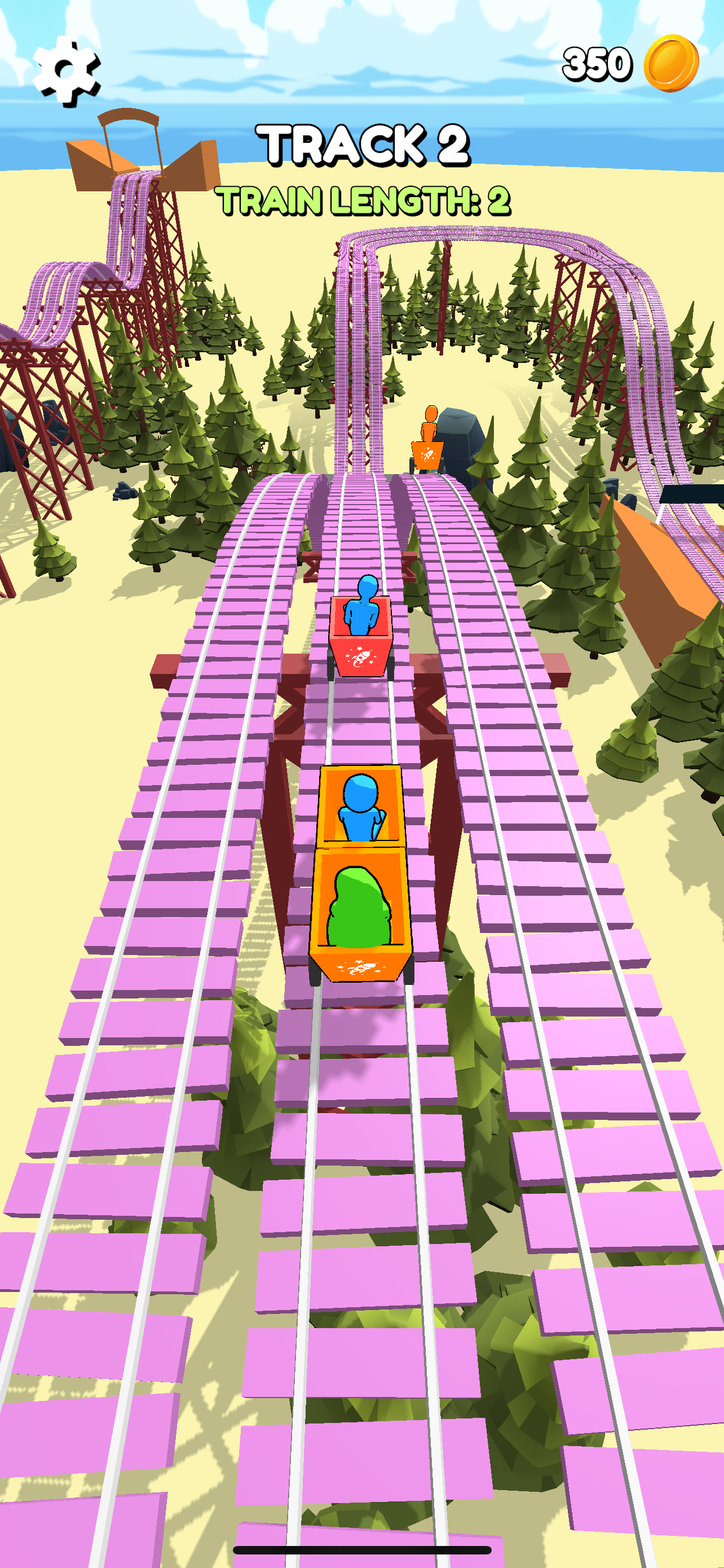 Coaster Battle Game Screenshot