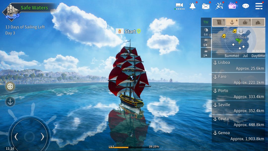 Screenshot of Uncharted Waters Origin