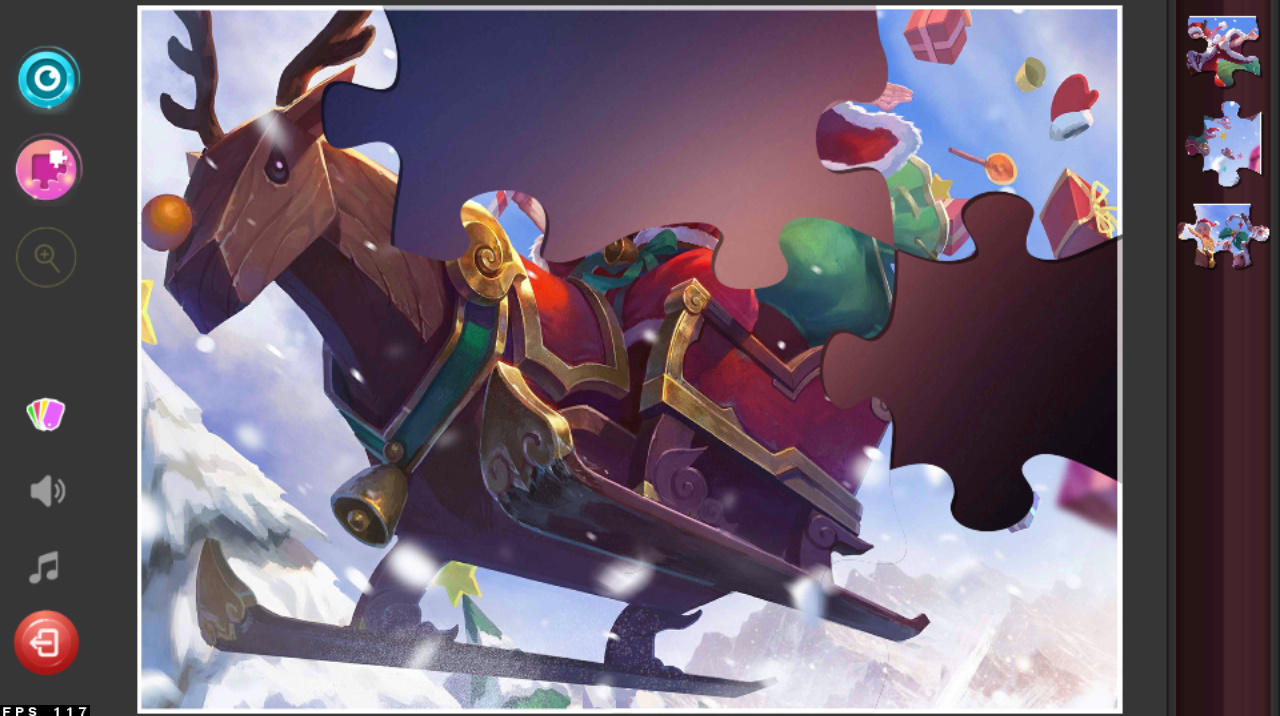 Christmas Jigsaw Puzzle Game Game Screenshot
