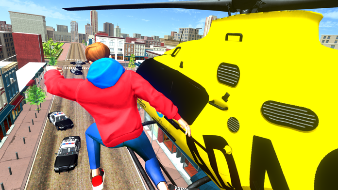 Captura de Tela do Jogo Grand City Super Rope Hero 3D