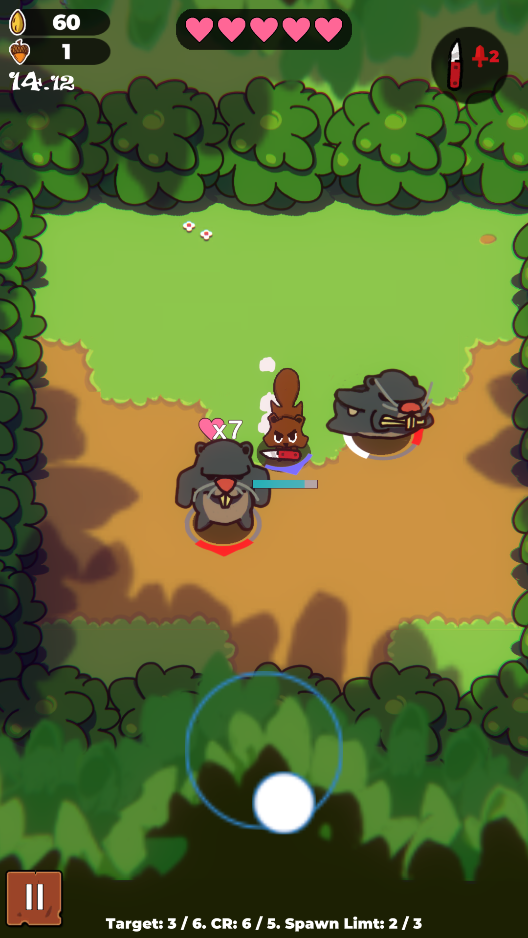 Captura de Tela do Jogo Get Nuts: Bicho Ação