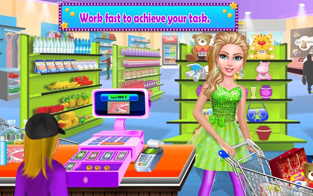 Screenshot of Super Market Cashier Game Fun