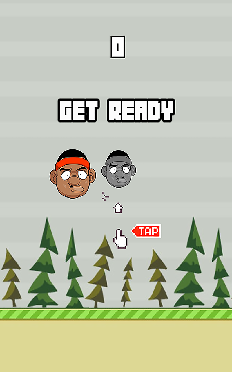 Captura de Tela do Jogo Flappy Hoopers