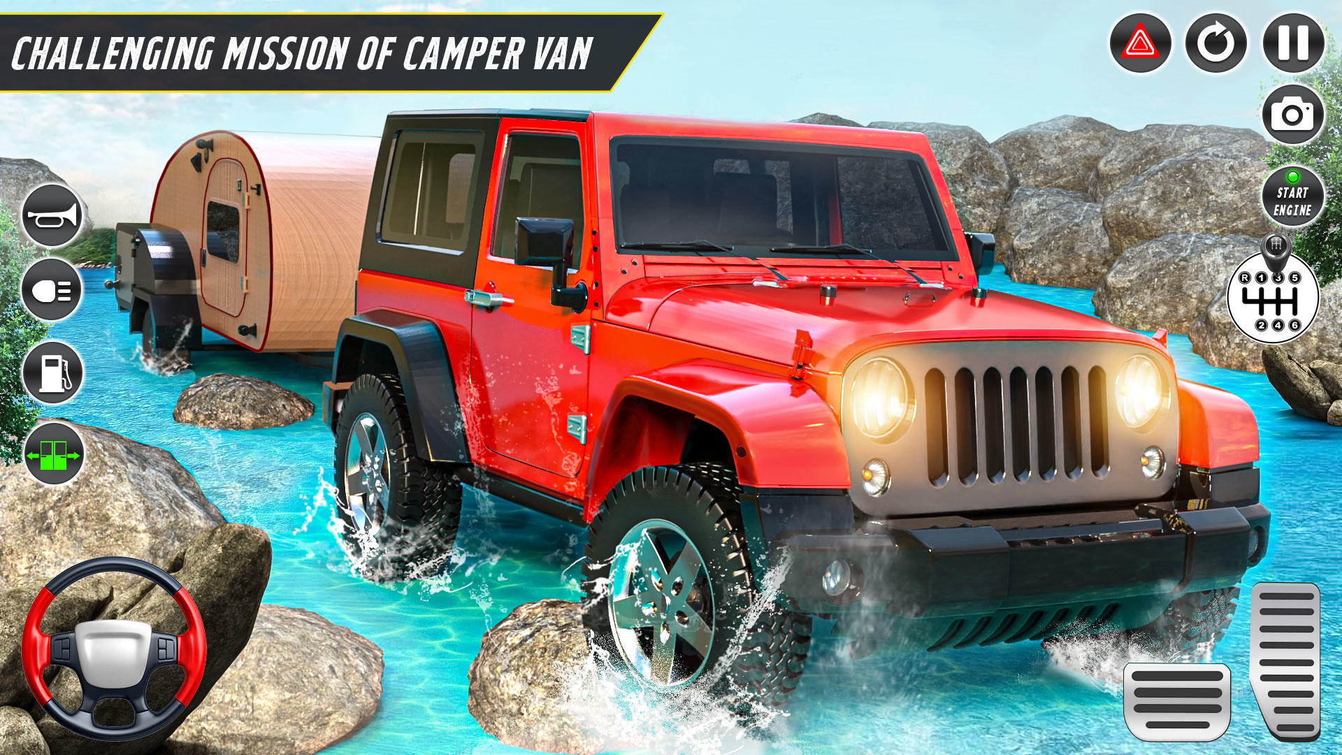 Screenshot 5 of Camper Van Driving Jeep Games 