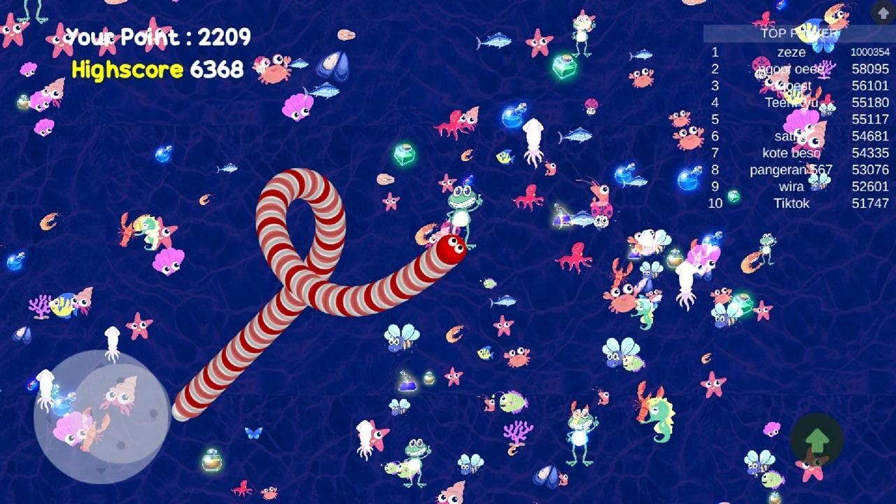 Screenshot of New Cacing.io 2020: Snake Zone Worm Mate Games