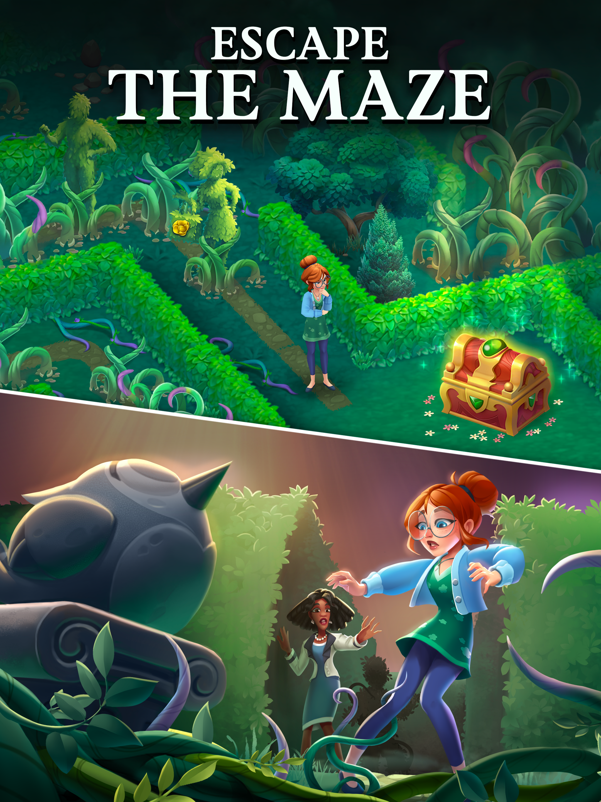 Merge Gardens Game Screenshot