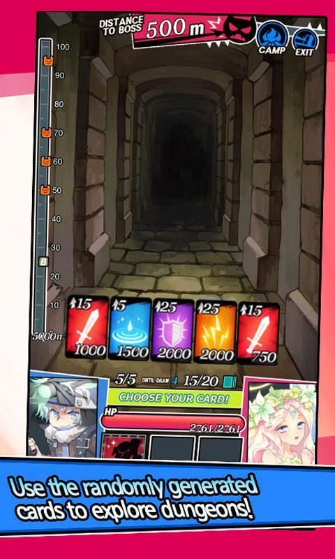 Dungeon&Girls: Card Battle RPG Game Screenshot