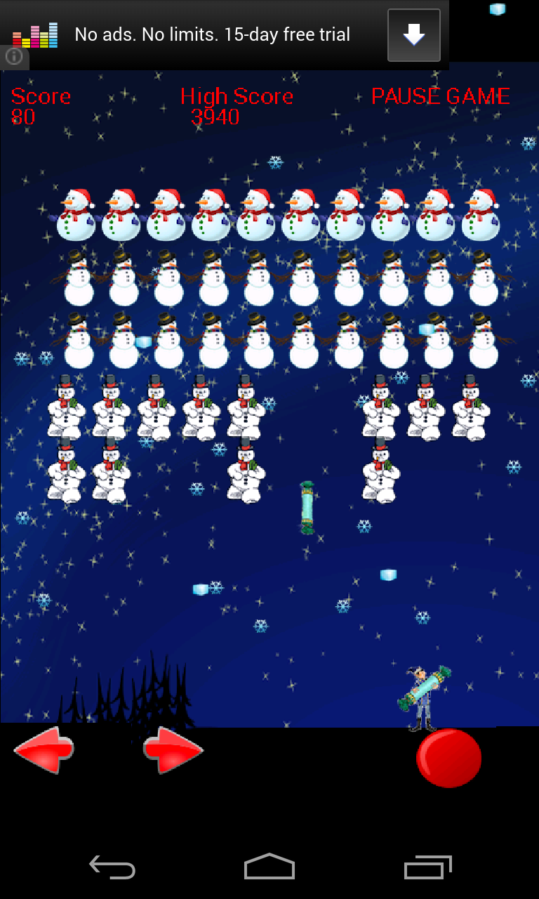 Frozen Invaders 遊戲截圖