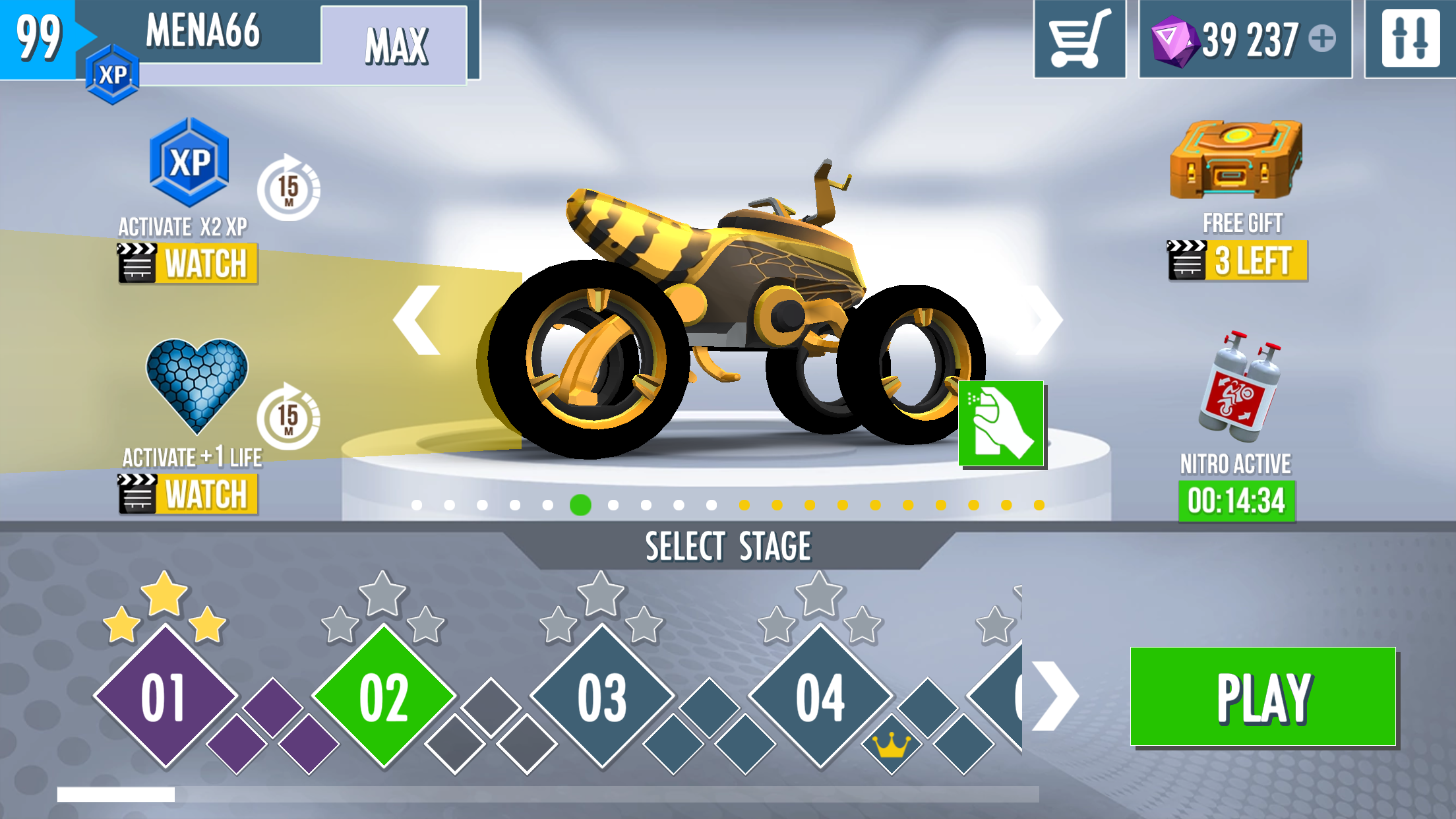 Gravity Rider Zero Game Screenshot