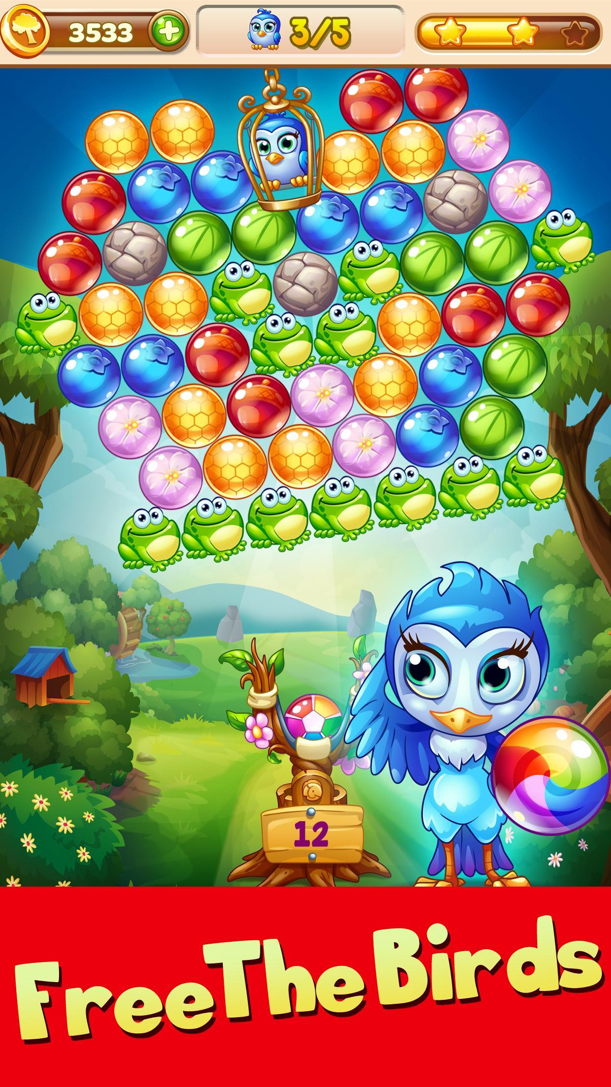 Forest Rescue: Bubble Pop Game Screenshot