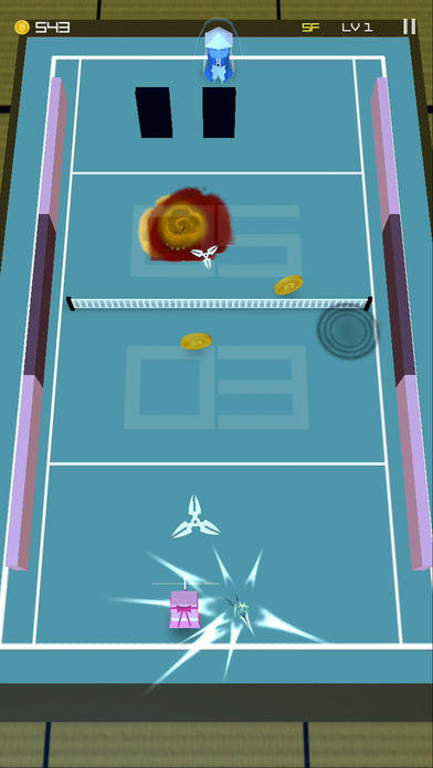 Ninja Tennis: Revenge of Pong Game Screenshot