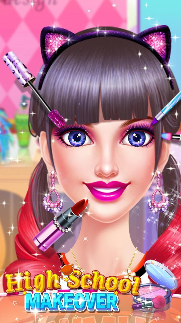 School Makeup Salon Game Screenshot