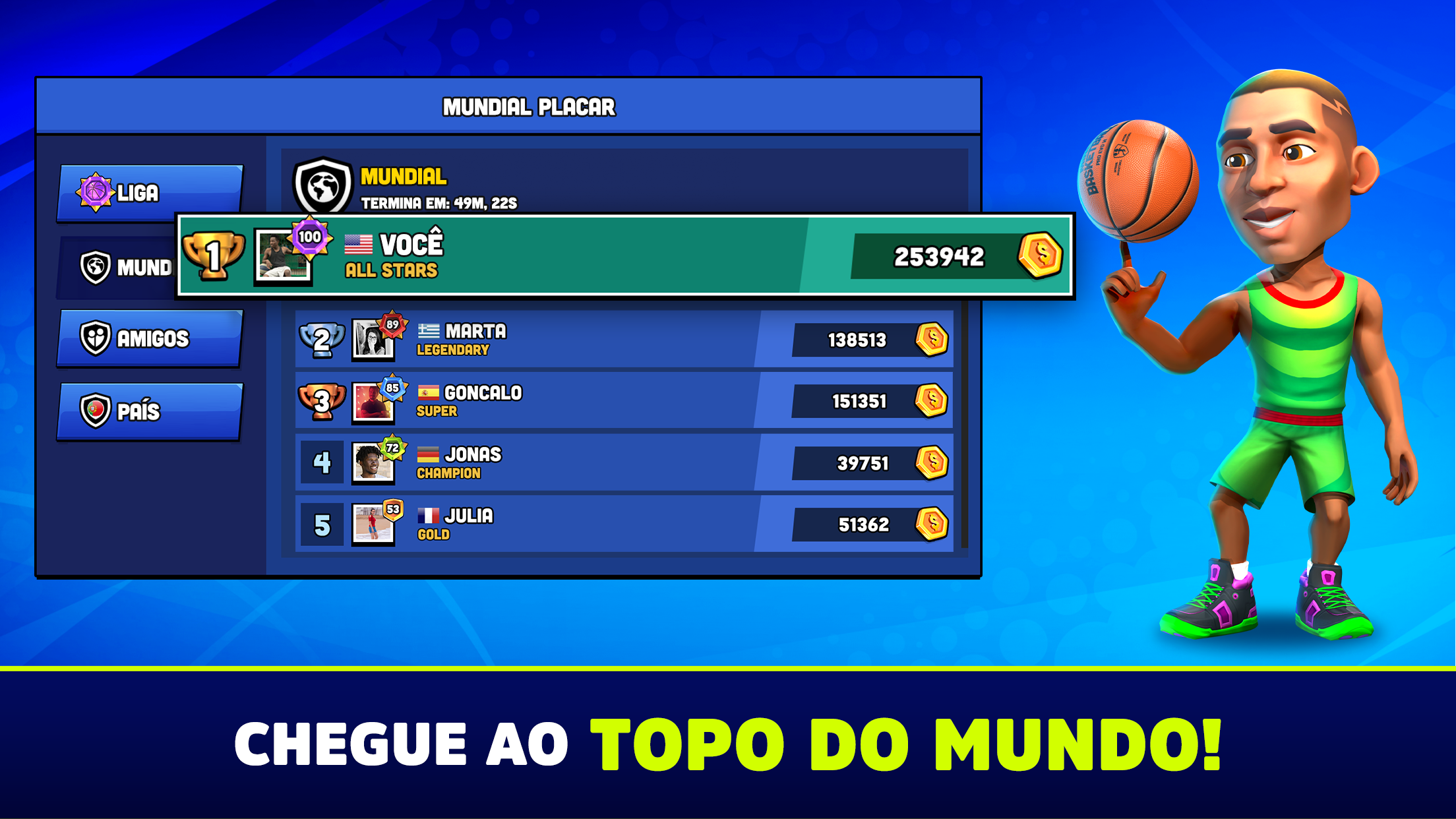 Captura de Tela do Jogo Mini Basketball