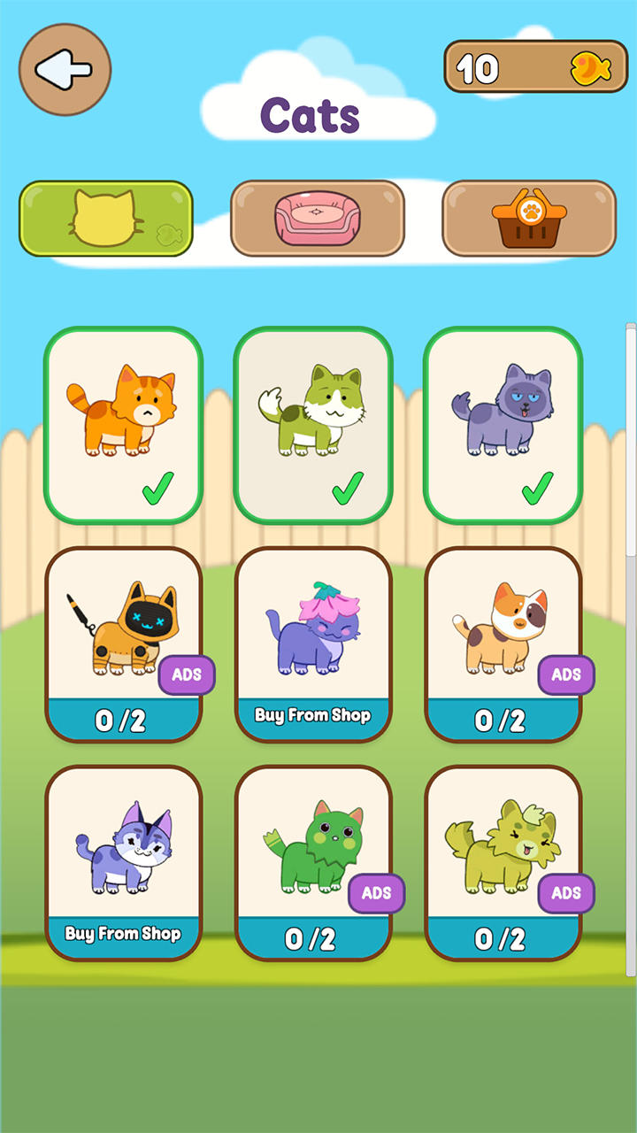 Cat Rush Puzzle - Draw to Save Game Screenshot
