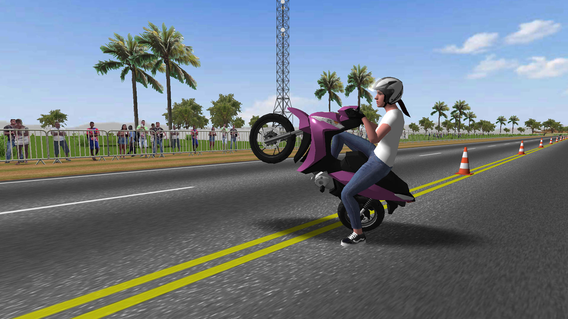 Moto Wheelie 3D Game Screenshot