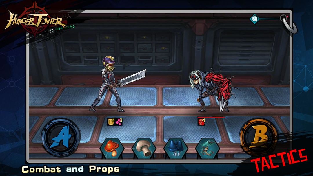 Screenshot of HungerTower-The most casual strategy fighting RPG